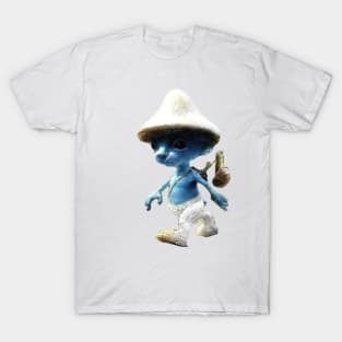 Smurf cat tiktok viral meme funny design T-Shirt